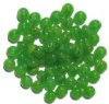 60 6x9mm Green & Yellow Marble Glass Spacer Beads